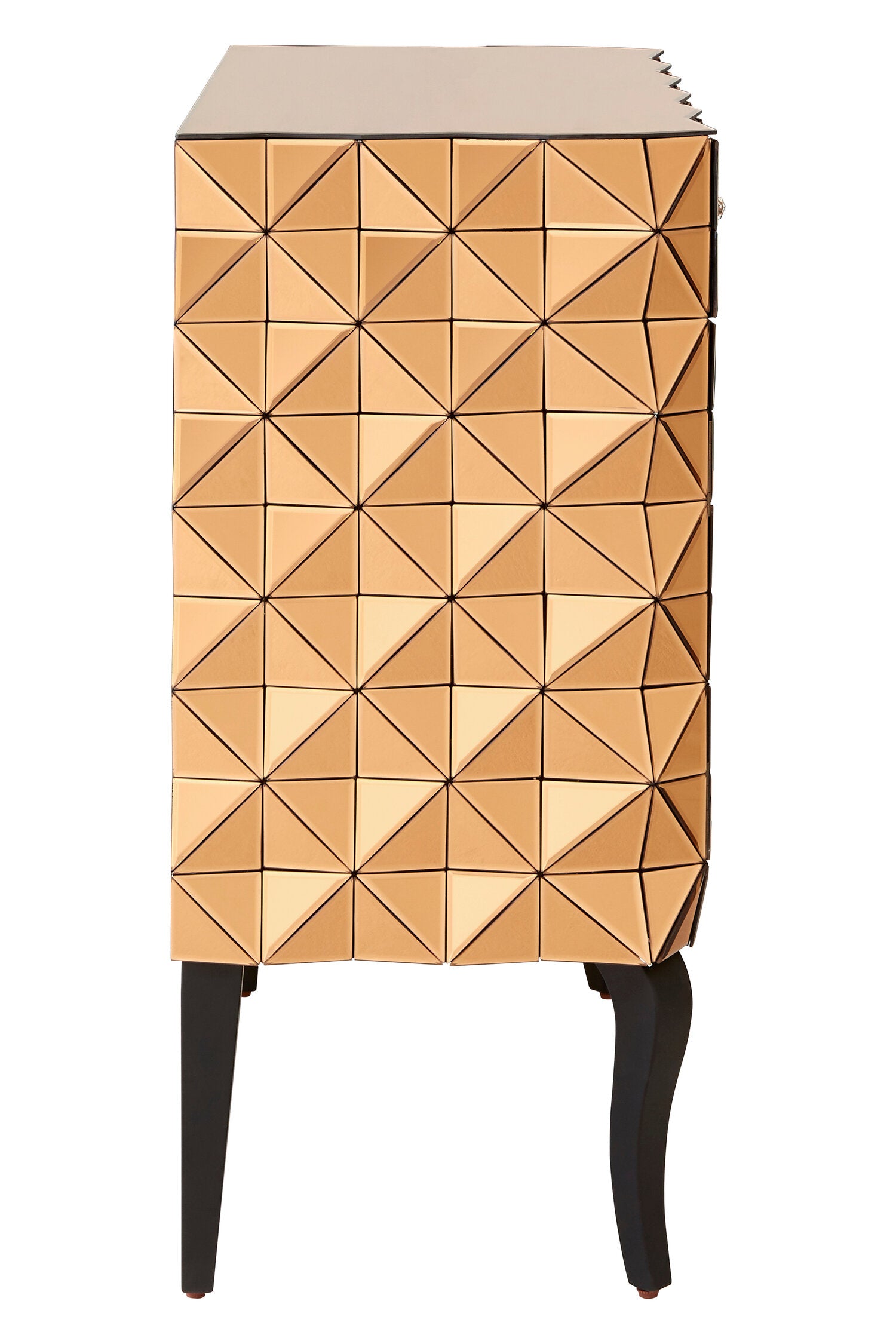 Soho 2 Door Copper Finish Cabinet