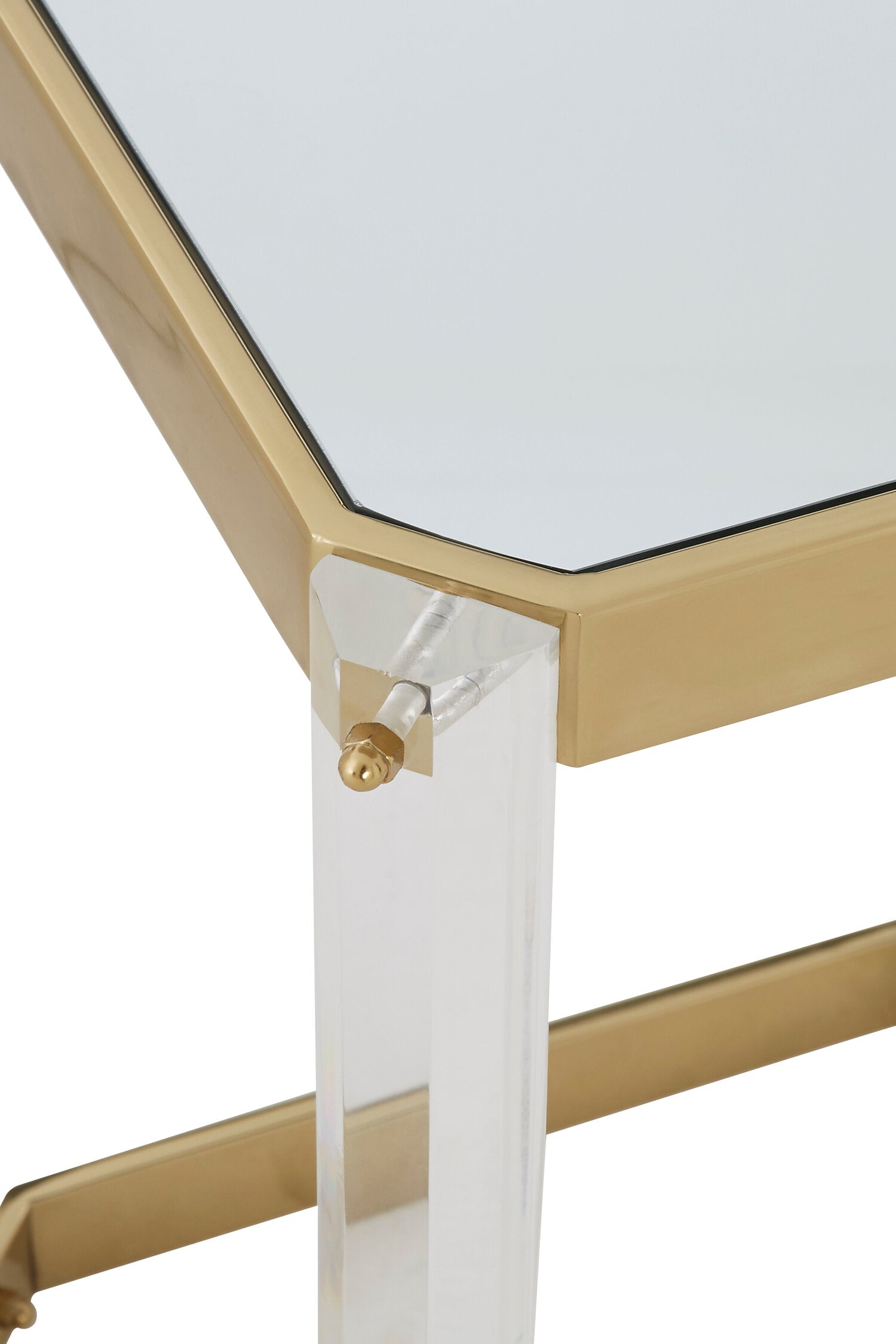 Miley Side Table With Mirrored Top