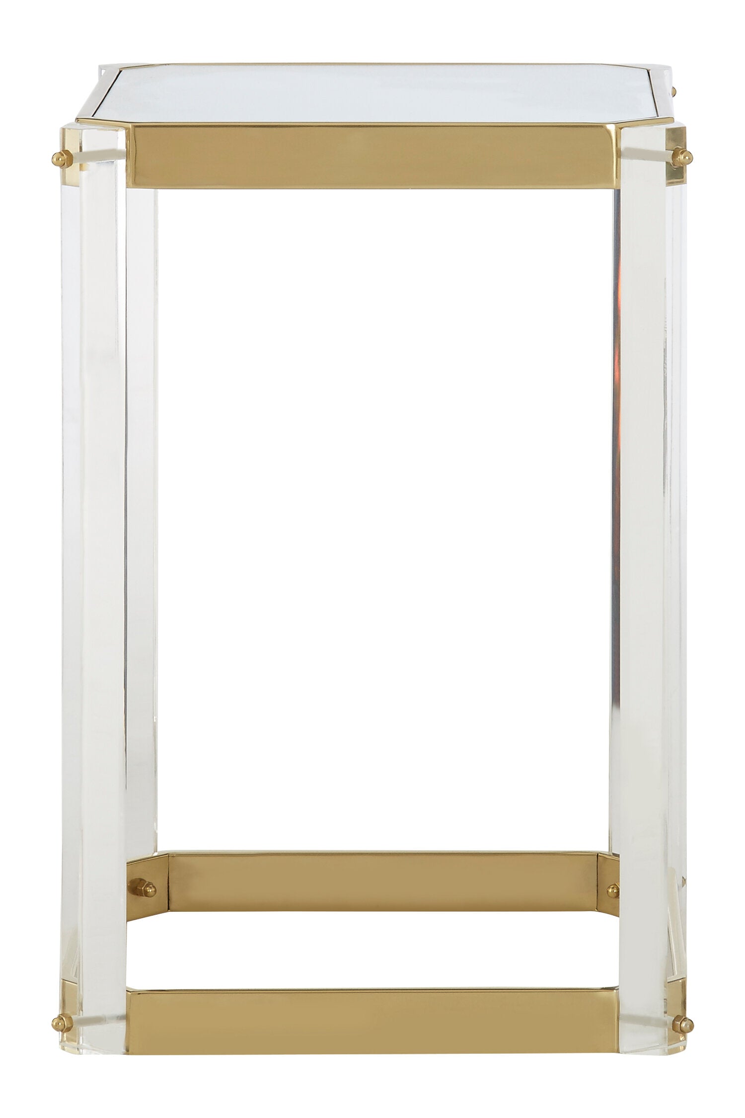 Miley Side Table With Mirrored Top