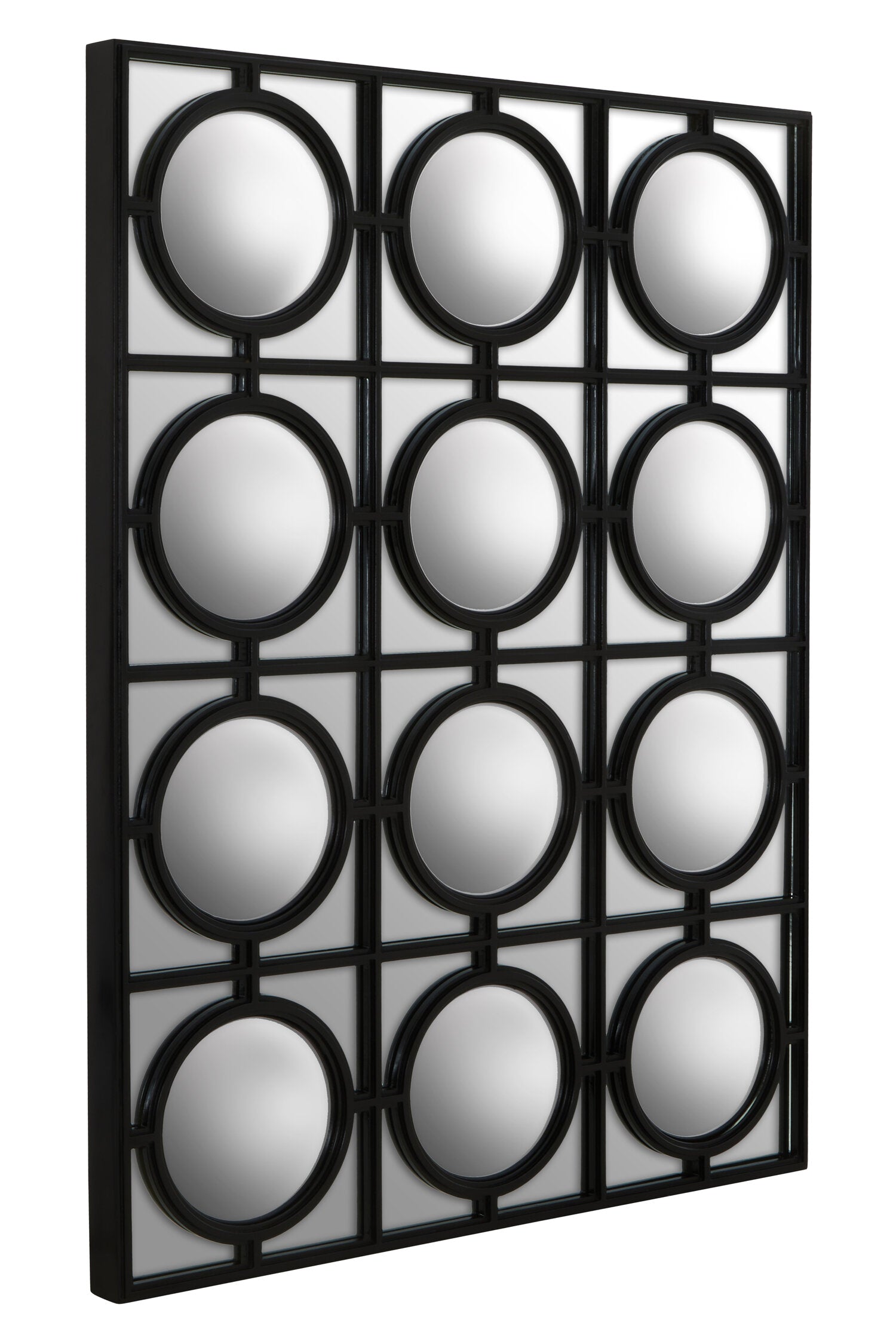 Telese Black Decorative Wall Mirror