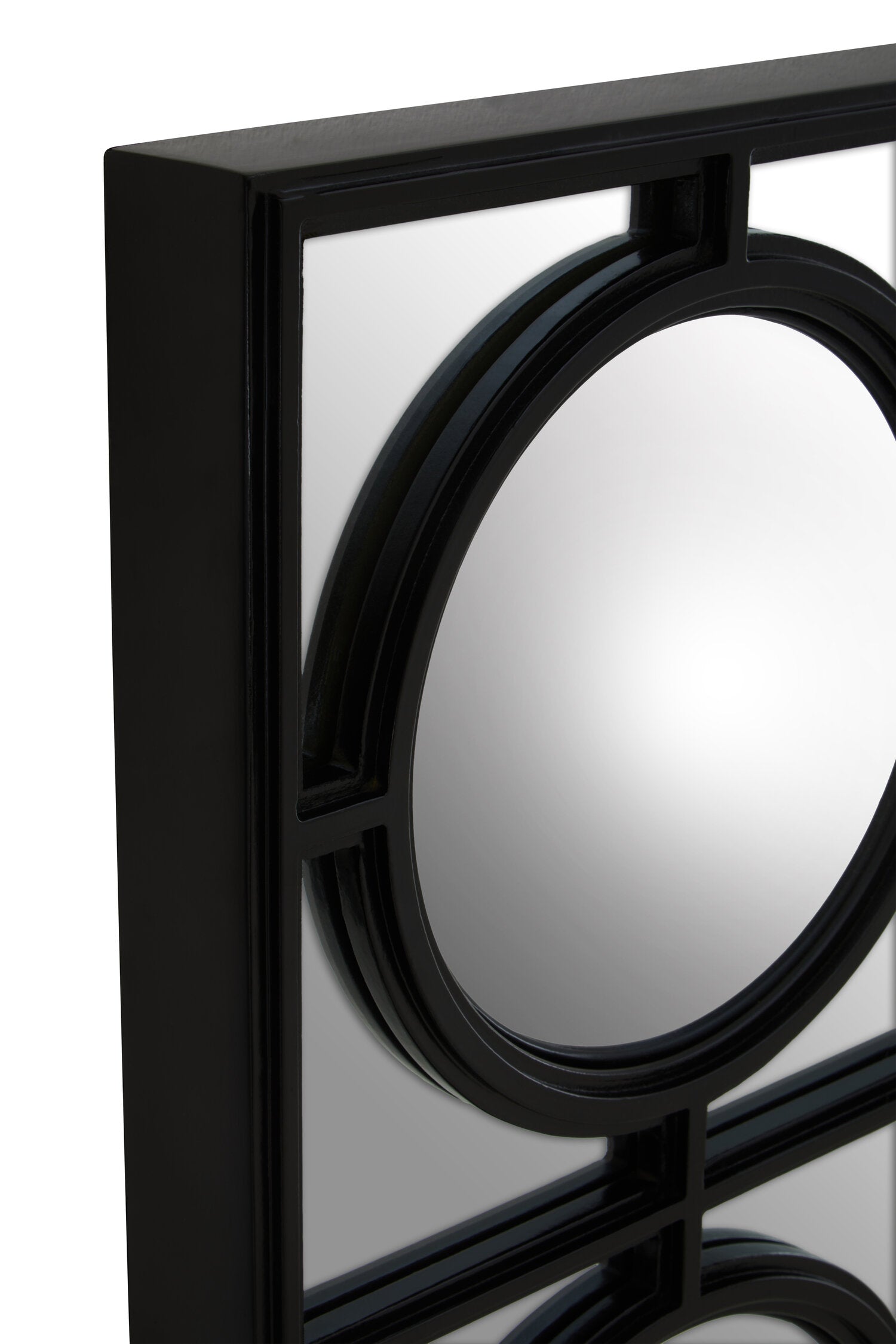 Telese Black Decorative Wall Mirror