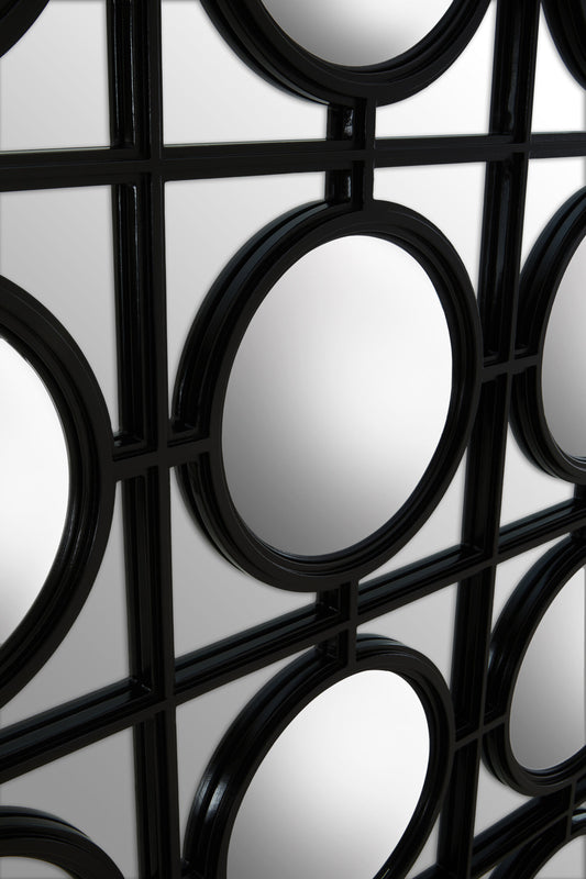 Telese Black Decorative Wall Mirror