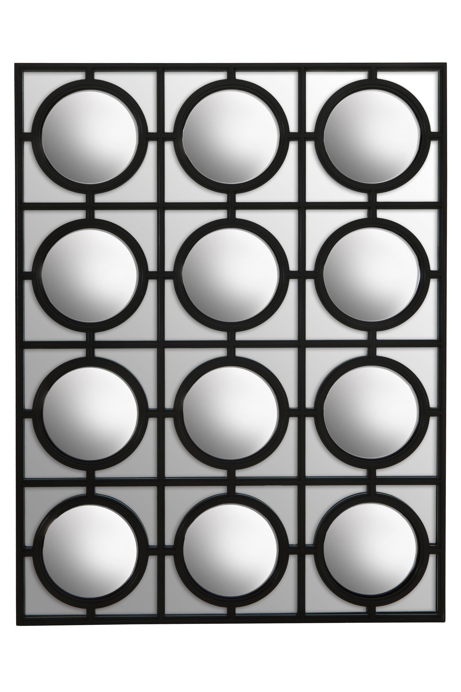 Telese Black Decorative Wall Mirror