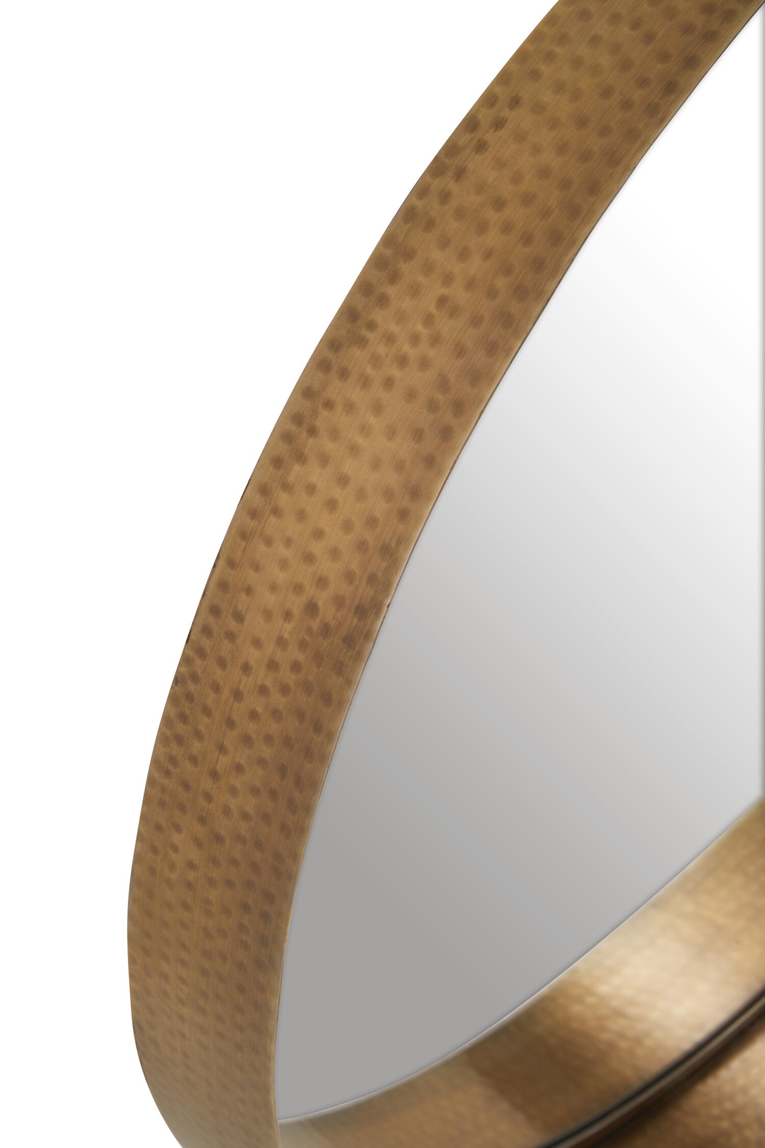 Leonov Medium Gold Finish Wall Mirror
