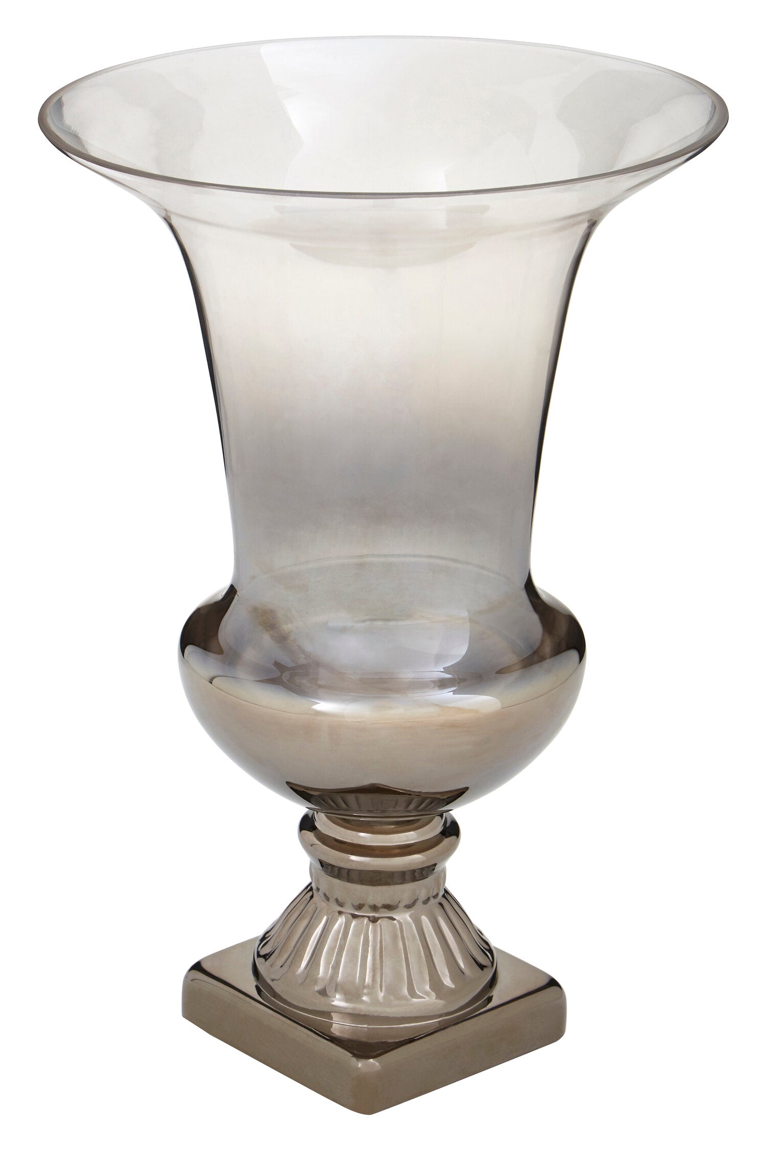 Alexa Ombre Fluted Large Glass Vase