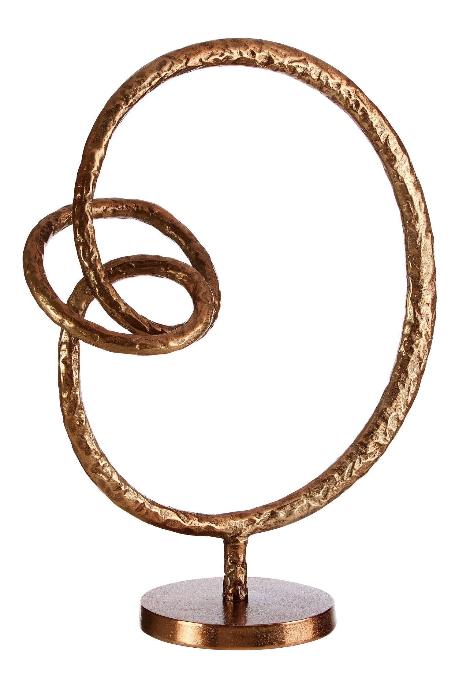 Nexus Round Rough Bronze Sculpture