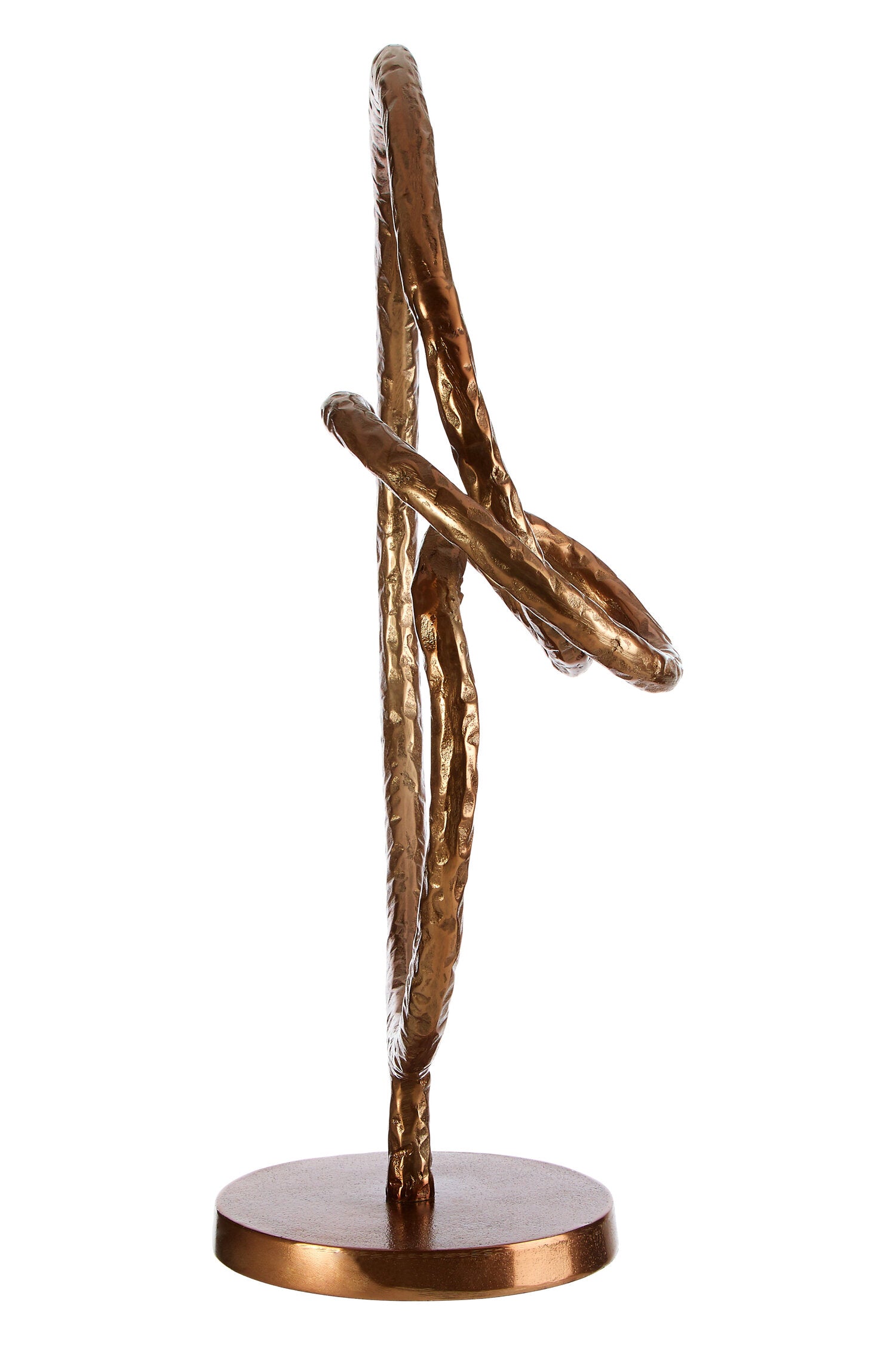 Nexus Round Rough Bronze Sculpture