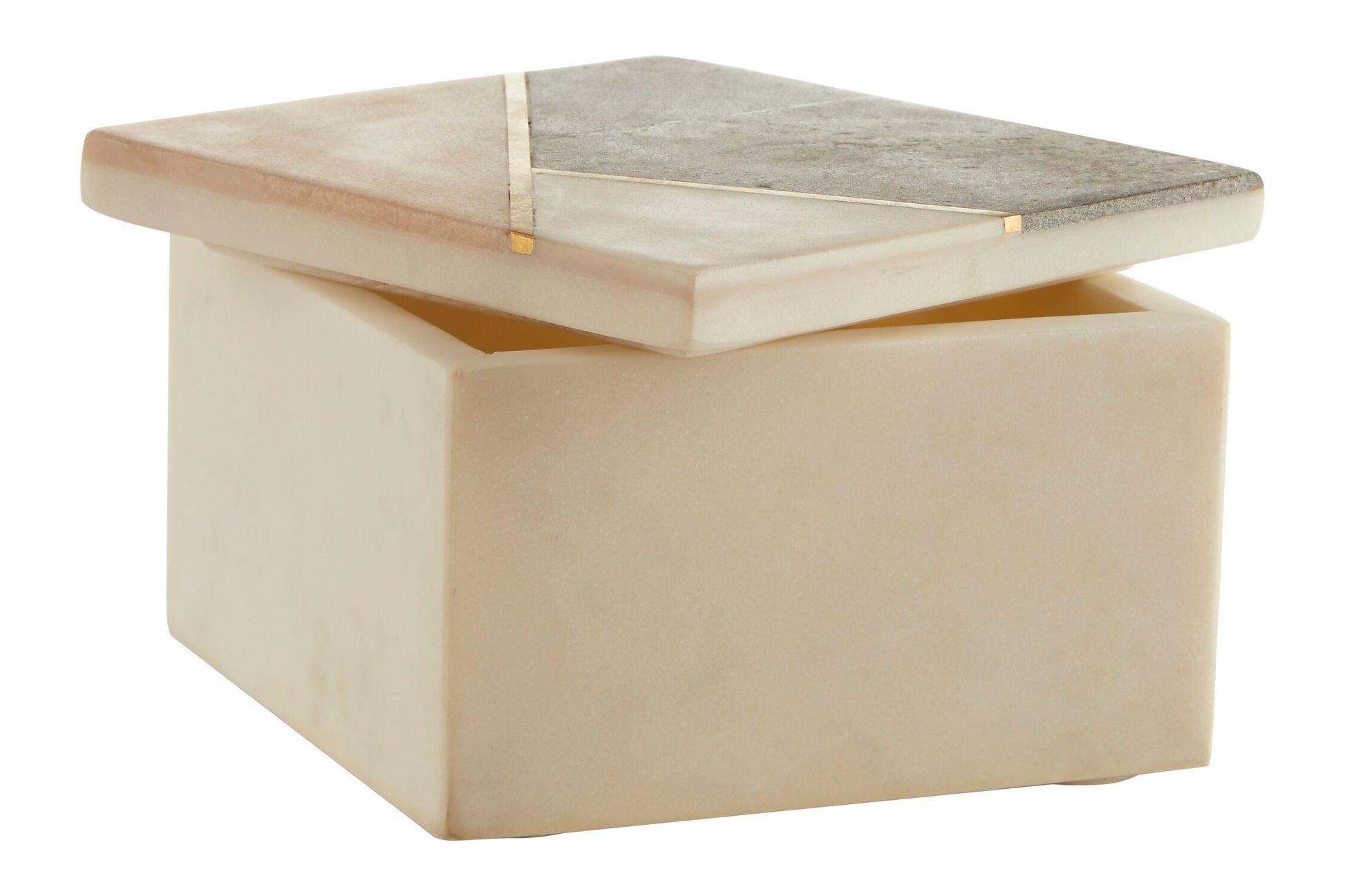 Kira Small Square Marble Trinket Box
