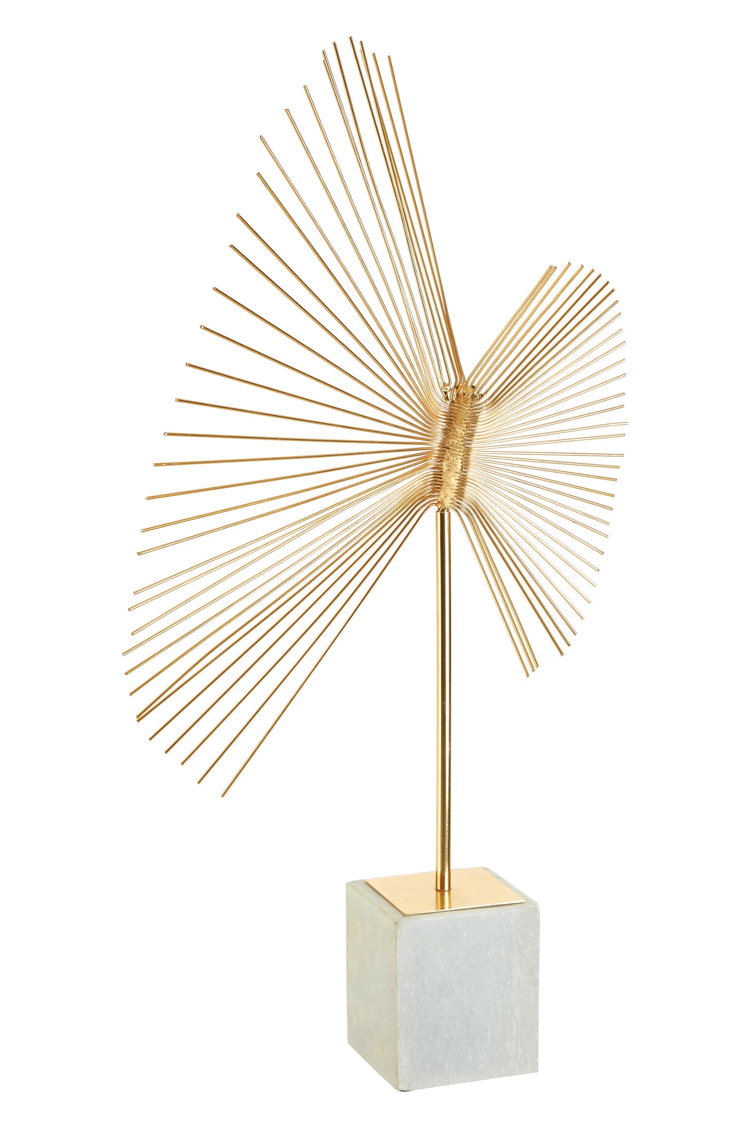 Mirano Gold Finish Spiral Sculpture