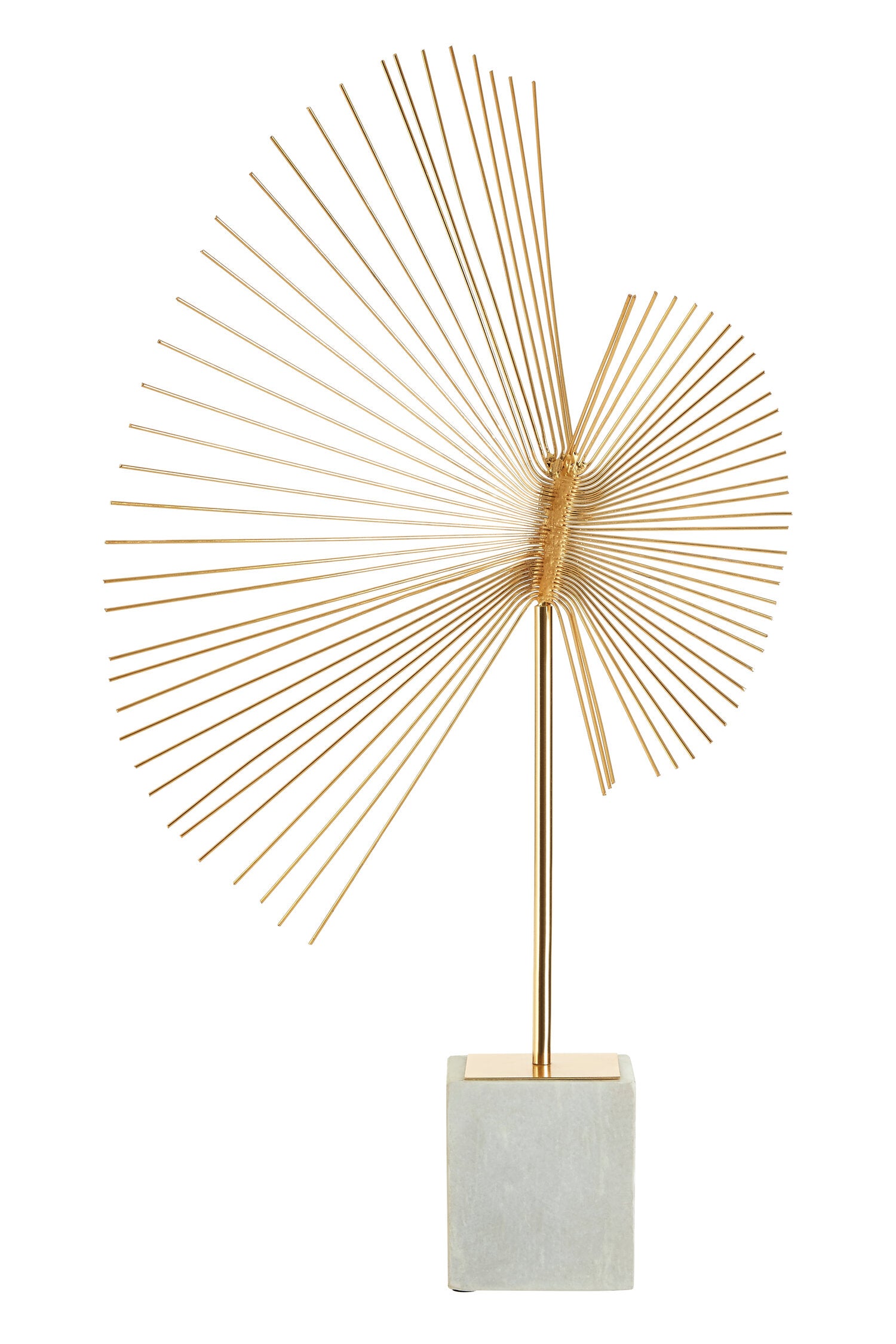 Mirano Gold Finish Spiral Sculpture