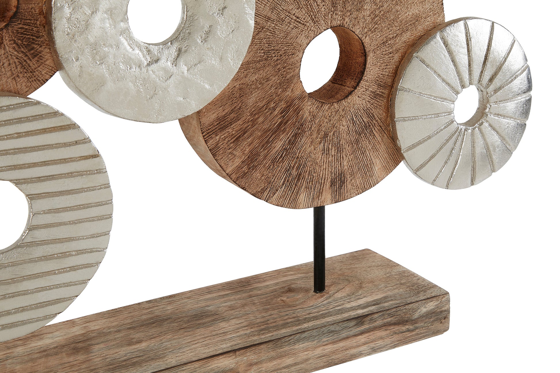 Elementi 7 Disc Wooden Sculpture