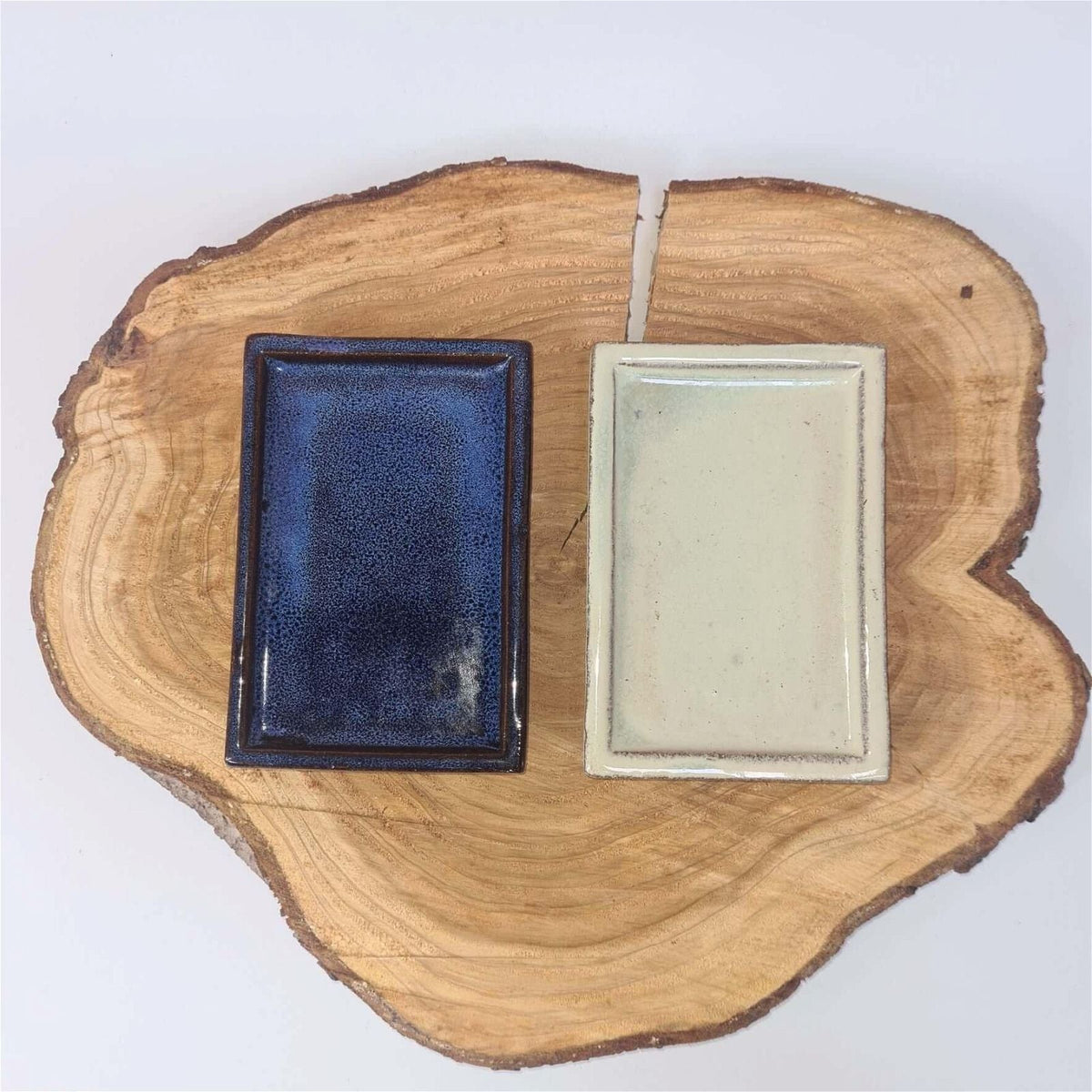 23cm Glazed Bonsai Pot Drip Tray | Rectangle | Luxury Home Accessories | Heulog Glow