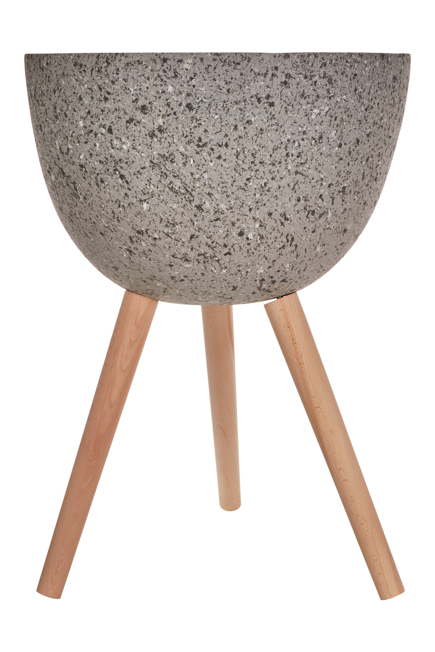 Darnell Large Grey Speckled Planter