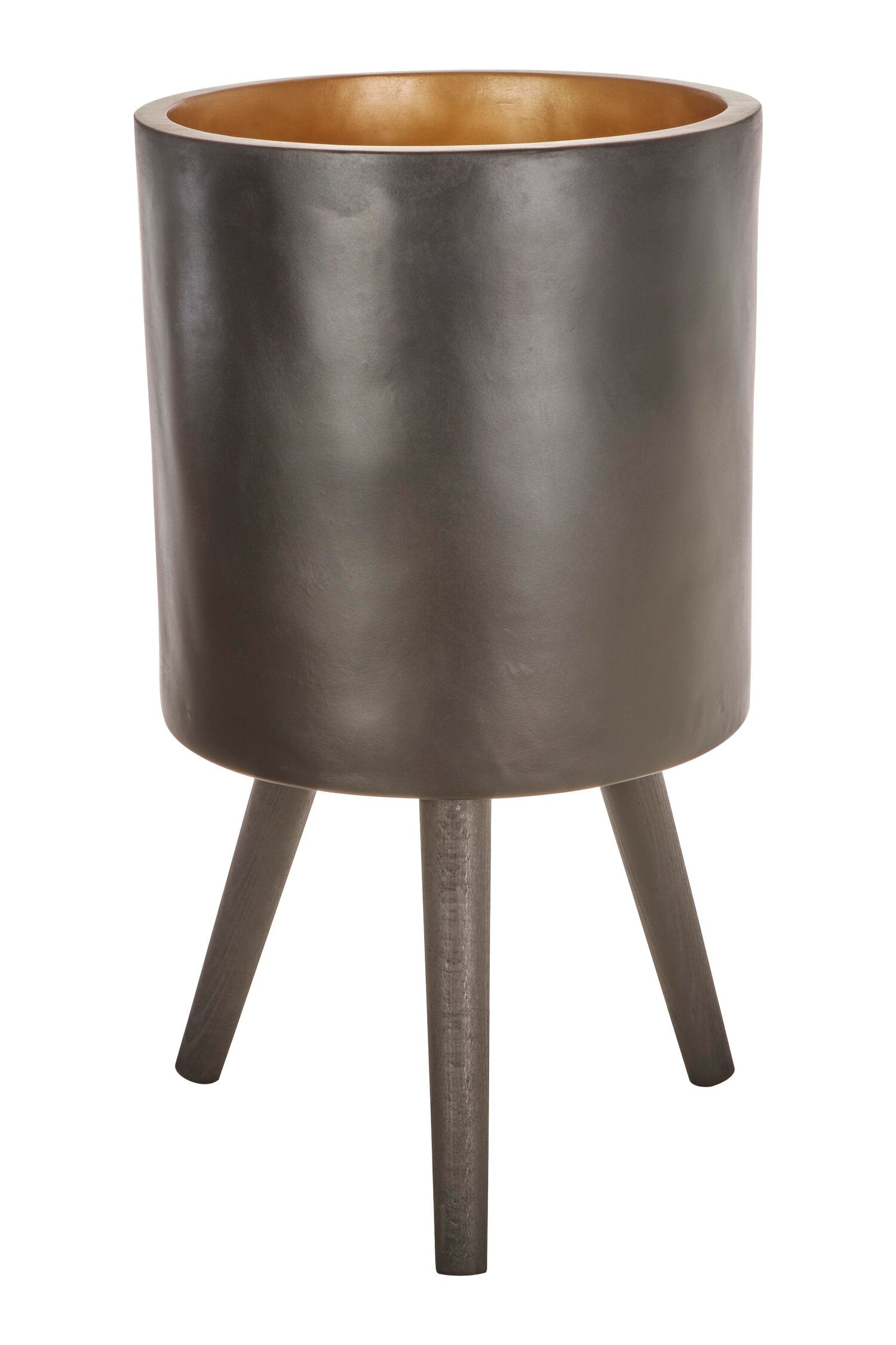 Darnell Large Black Finish Planter