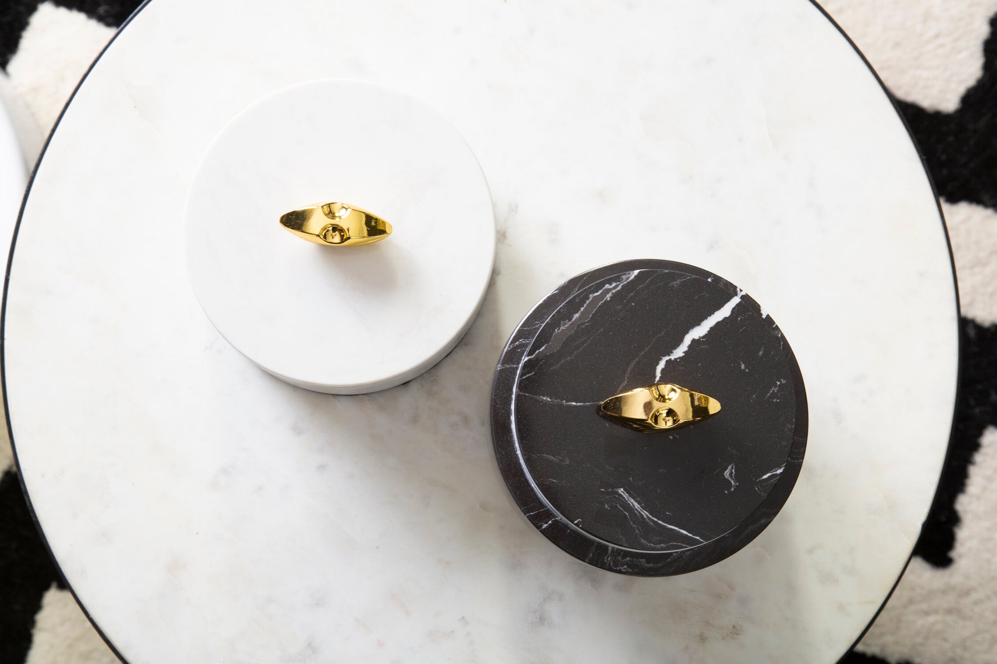 Flos Black Marble Storage Jar
