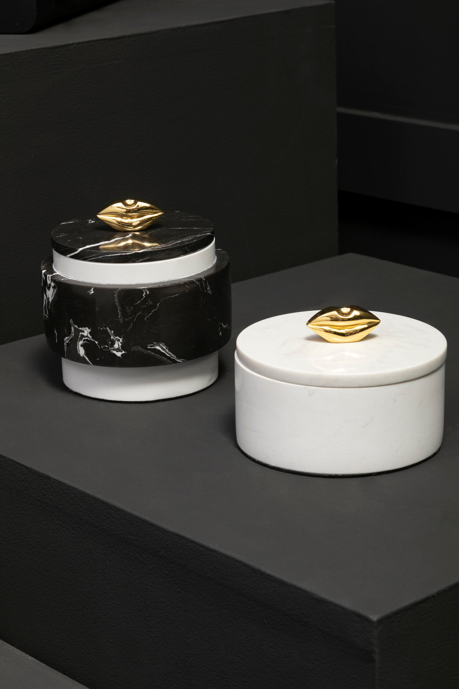 Flos White Marble Storage Jar