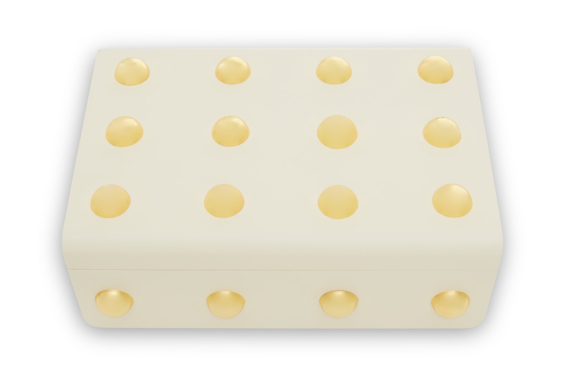 Frida Large Cream and Gold Trinket Box