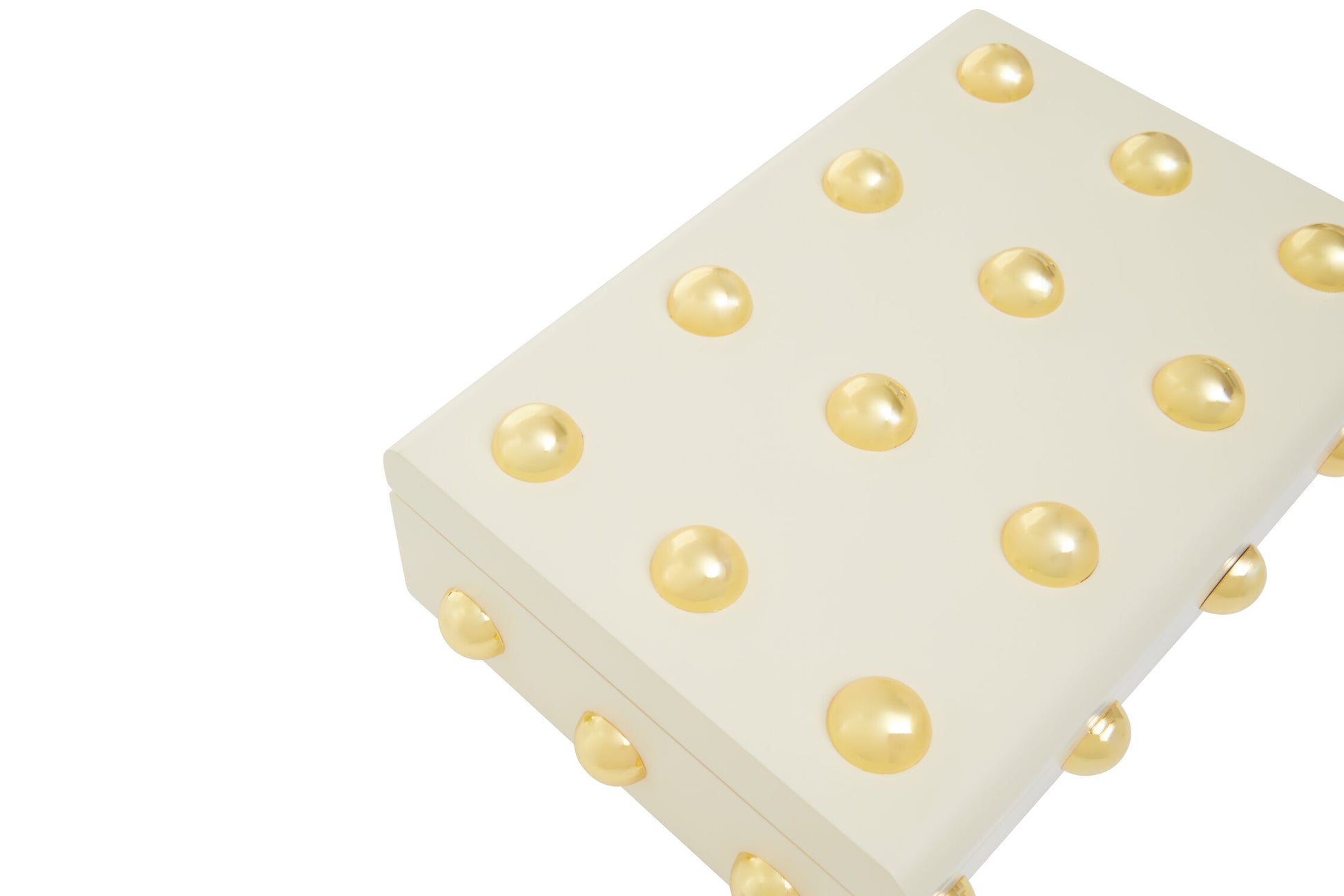Frida Large Cream and Gold Trinket Box
