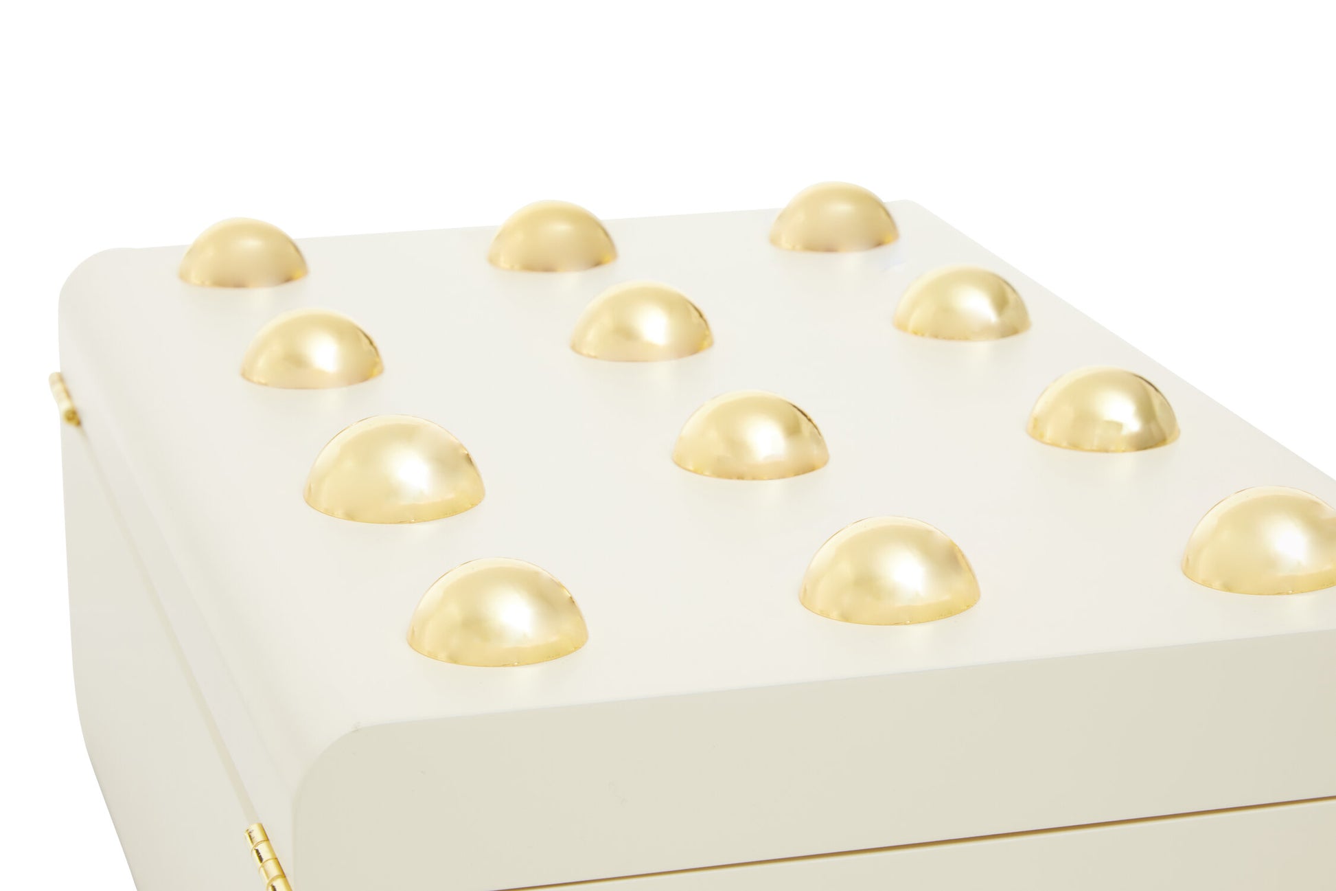 Frida Large Cream and Gold Trinket Box