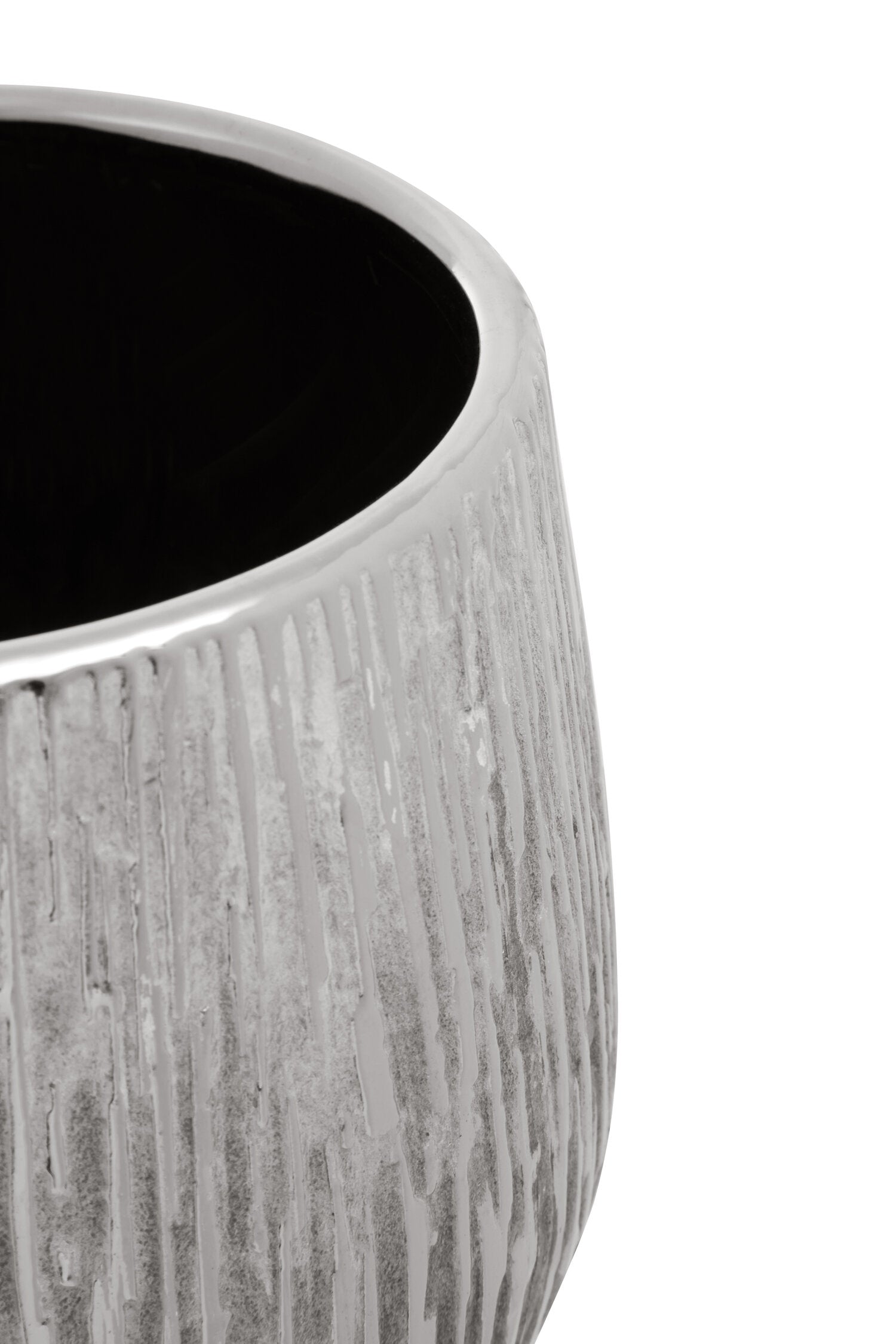 Hesper Large Silver Ceramic Planter