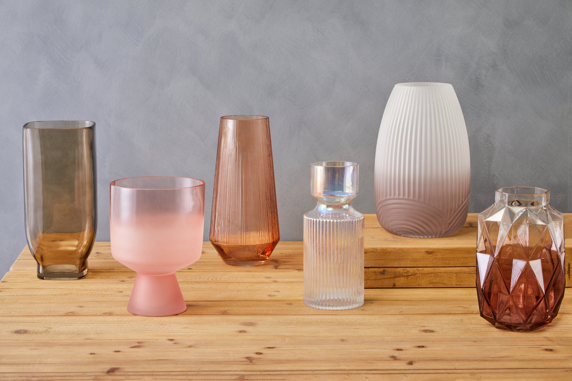 Blyth Large Grey Glass Vase