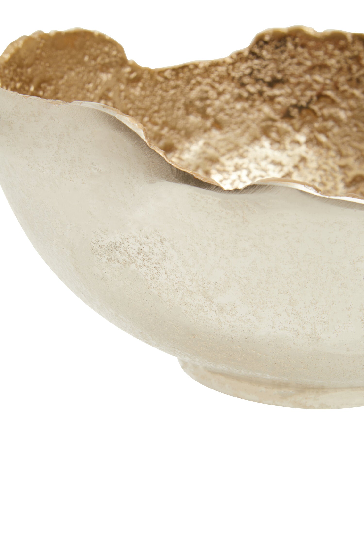 Dion Small Nickel and Gold Finish Bowl