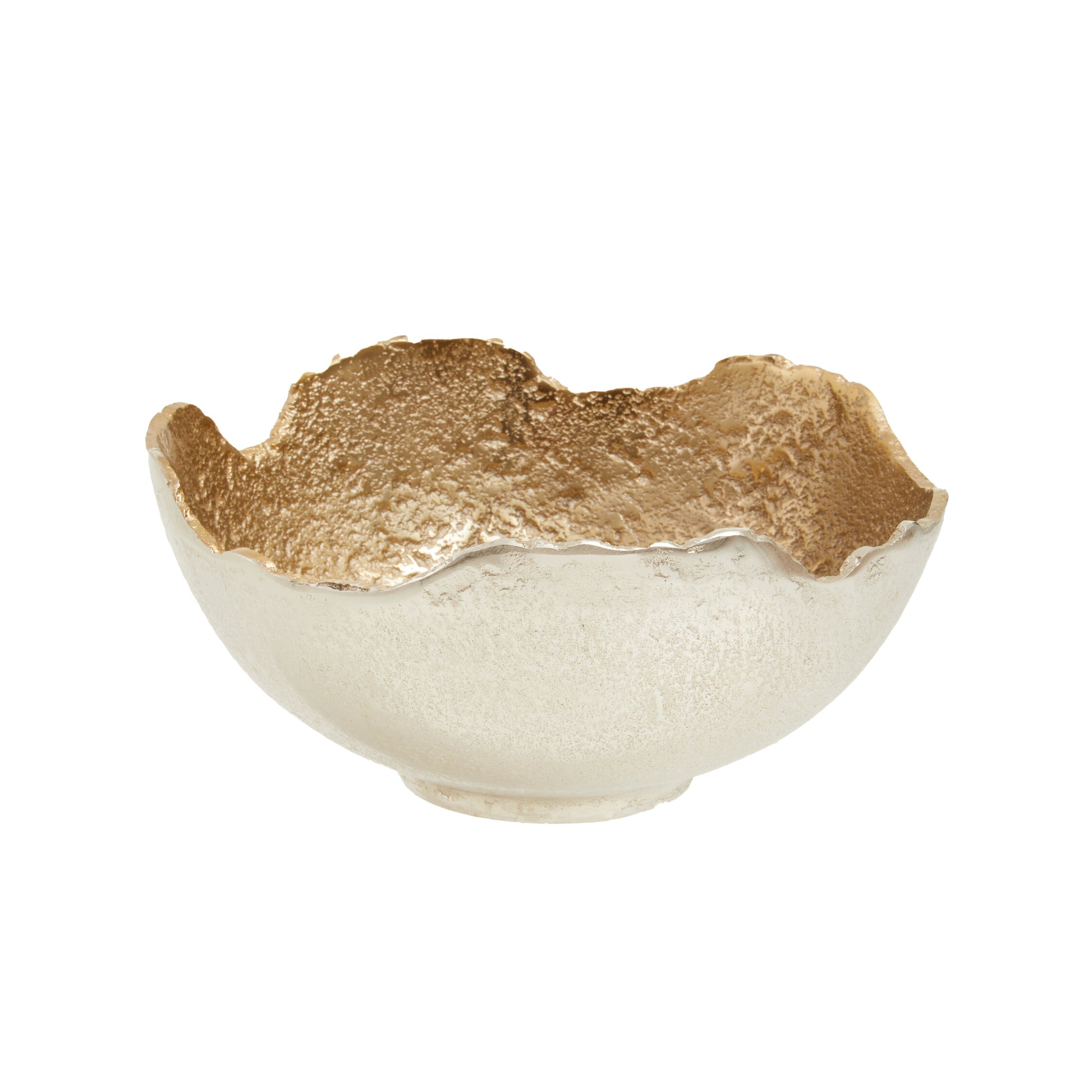 Dion Small Nickel and Gold Finish Bowl
