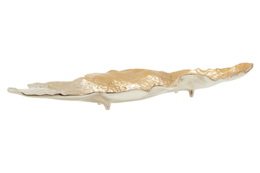 Dion Large Ombre Silver and Gold Finish Dish