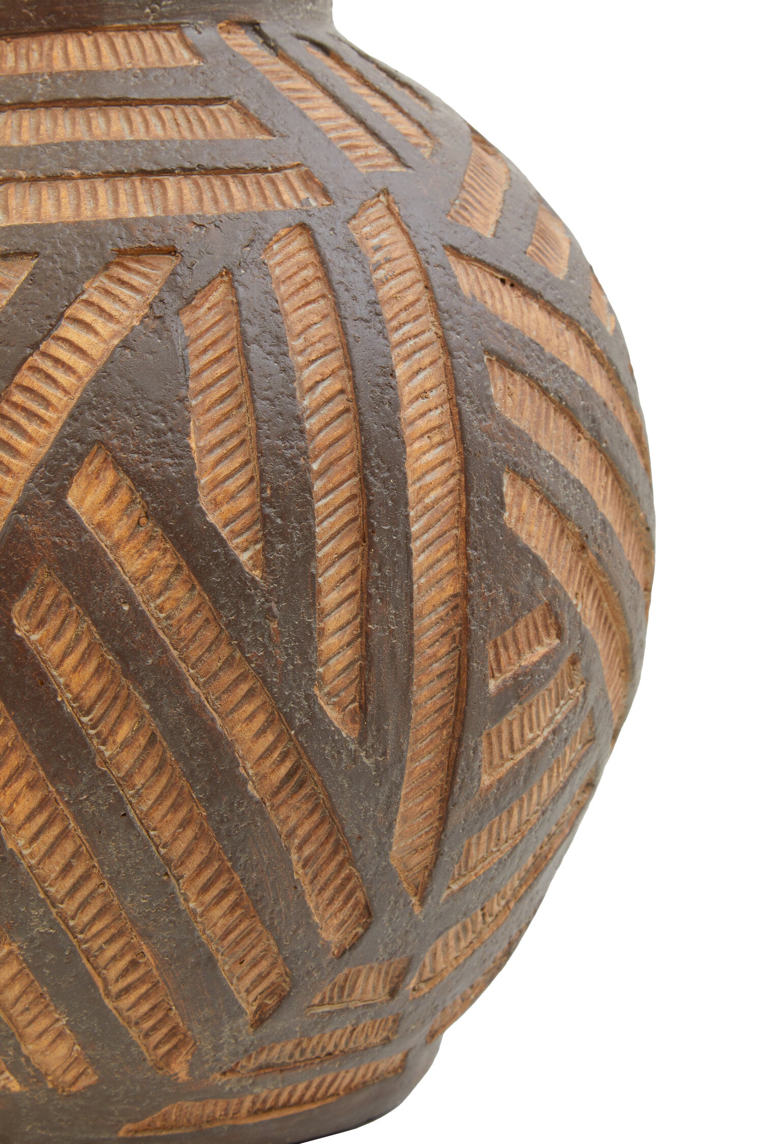 Darnell Round Brown Vase