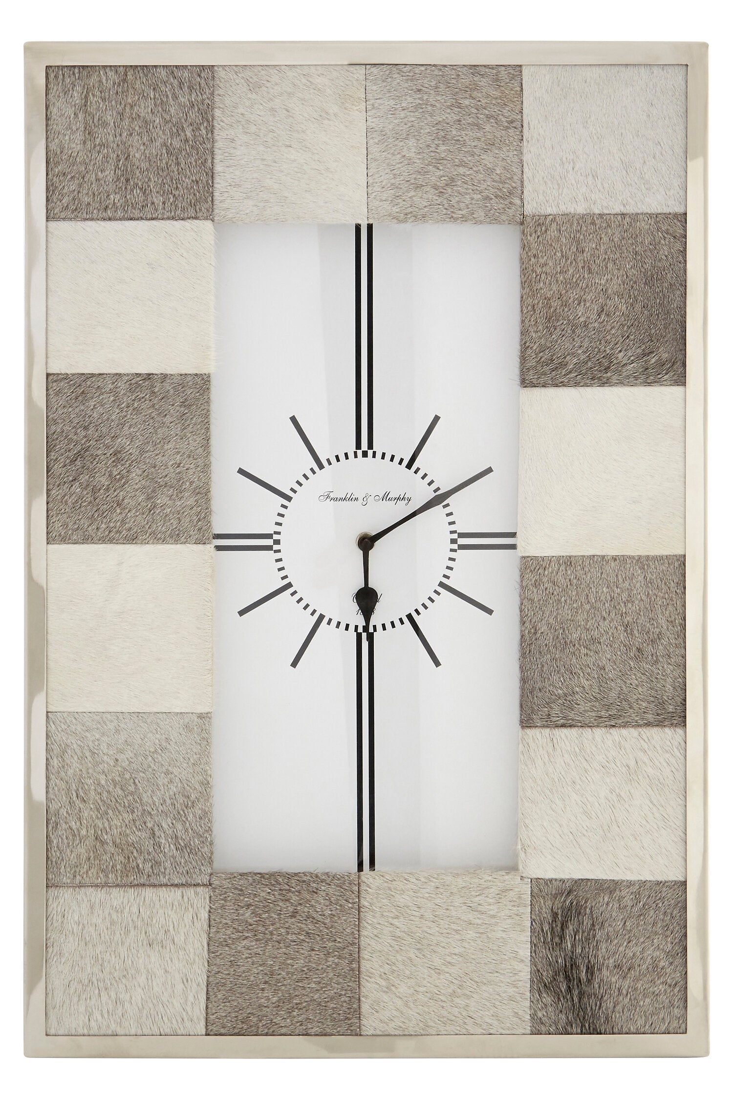 Kensington Townhouse Leather Patchwork Wall Clock