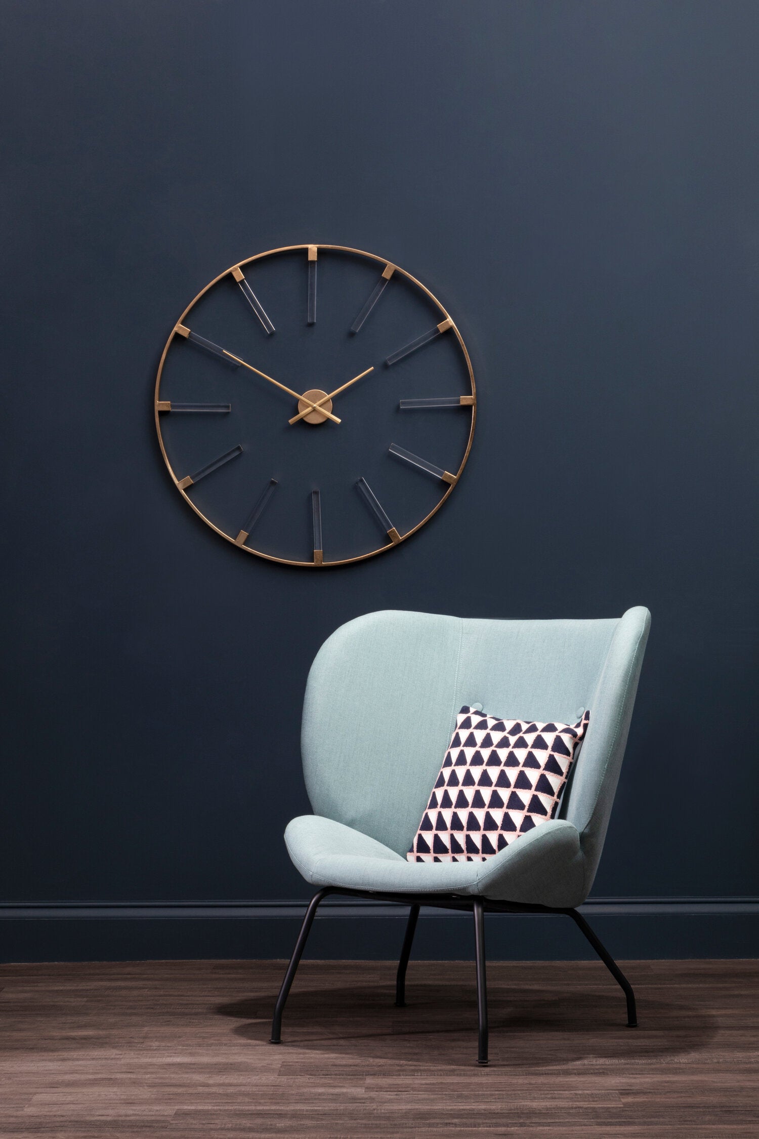 Beauly Gold Finish Round Wall Clock