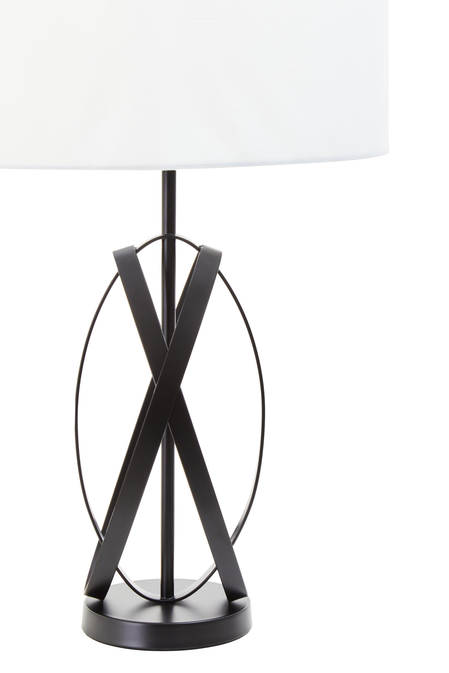 Zaina Black Cross Table Lamp