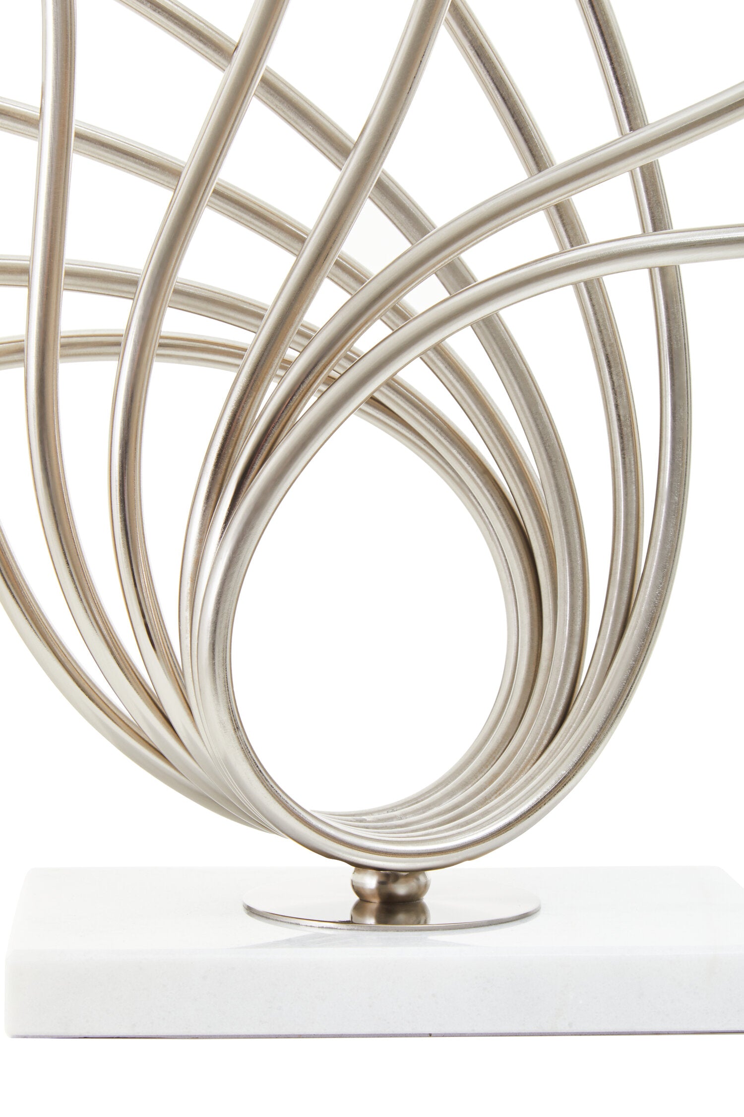 Zaha Brushed Chrome Spoke Table Lamp