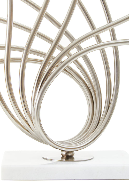 Zaha Brushed Chrome Spoke Table Lamp