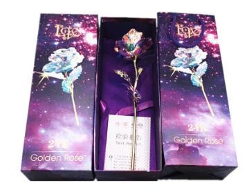 24K Luminous Color Gold Rose Flower Set | Luxury Home Accessories | Heulog Glow