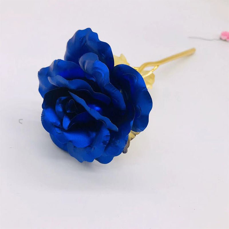24K Luminous Color Gold Rose Flower Set | Luxury Home Accessories | Heulog Glow