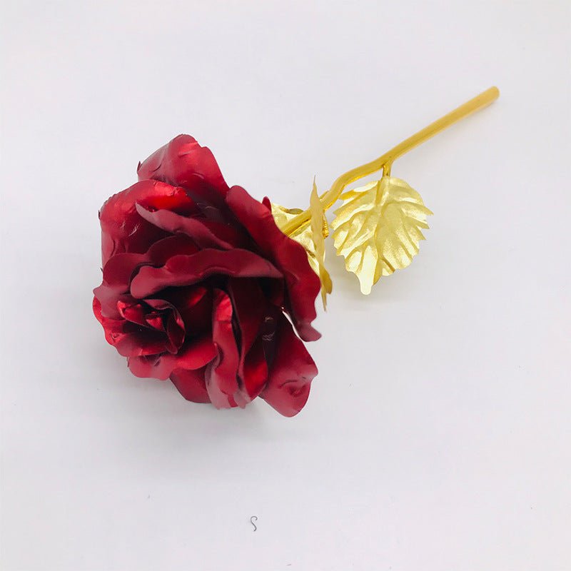24K Luminous Color Gold Rose Flower Set | Luxury Home Accessories | Heulog Glow