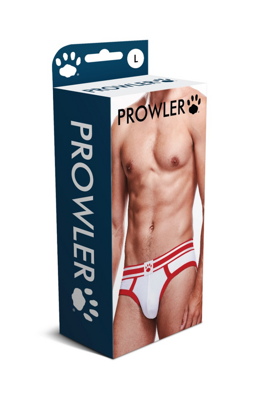 Prowler White/Red Brief Medium