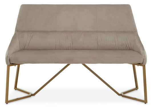 Vieste Mink Velvet Bench