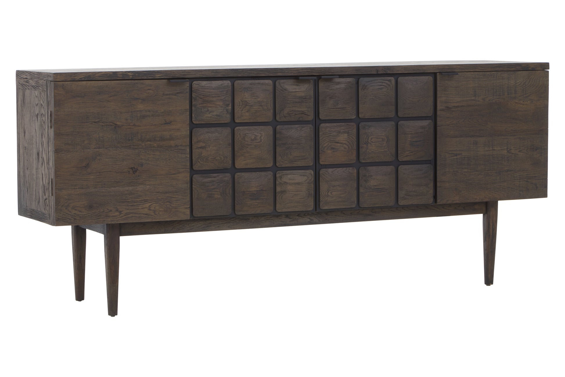Lucca Recycled Dark Oak Wood Sideboard