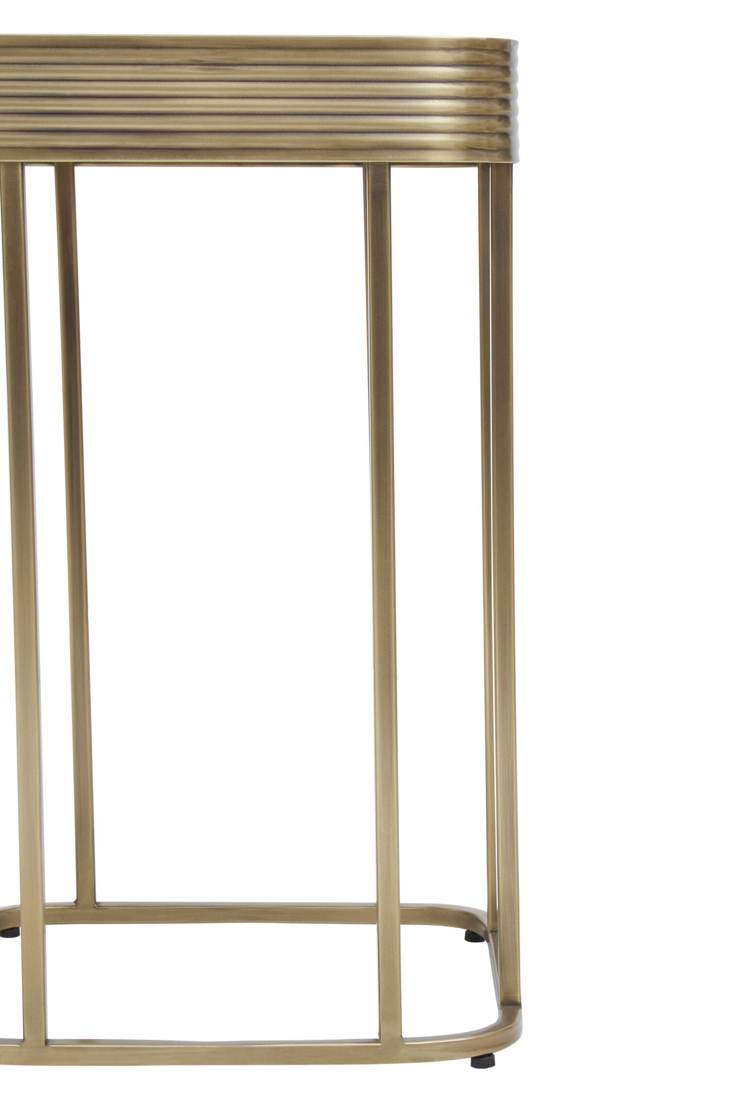 Ella Gold Side Table with Mirror Top