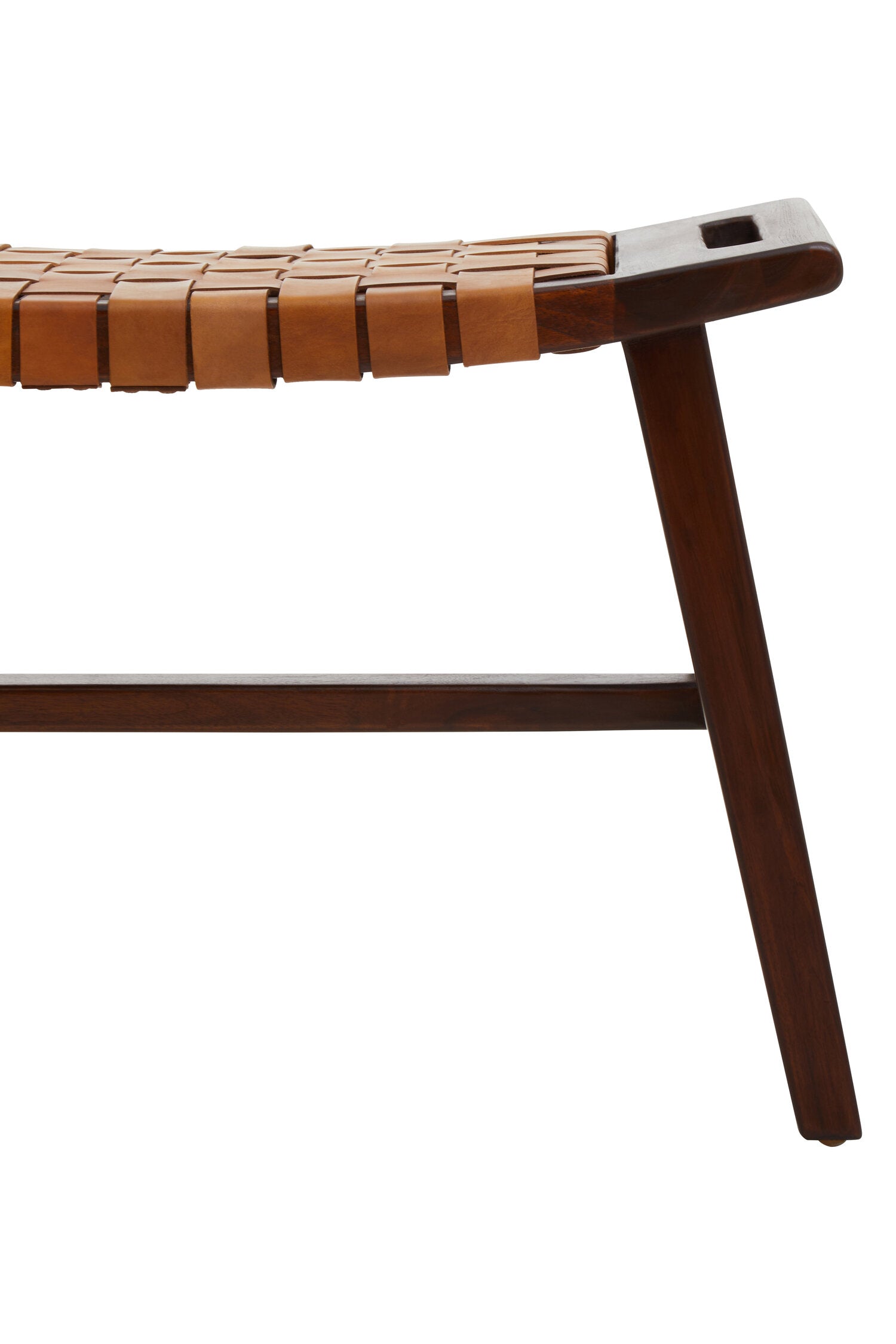 Inca Strapped Tan Leather Stool