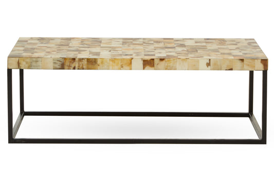 Obra Cream Mother of Pearl Rectangle Coffee Table