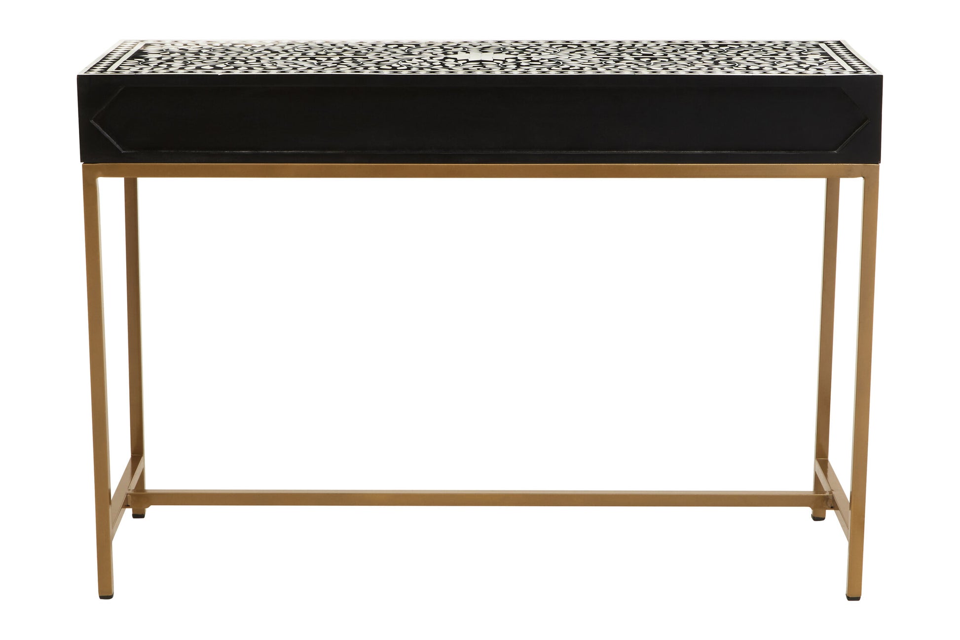 Fusion Bone Inlay Console Table With 2 Drawers