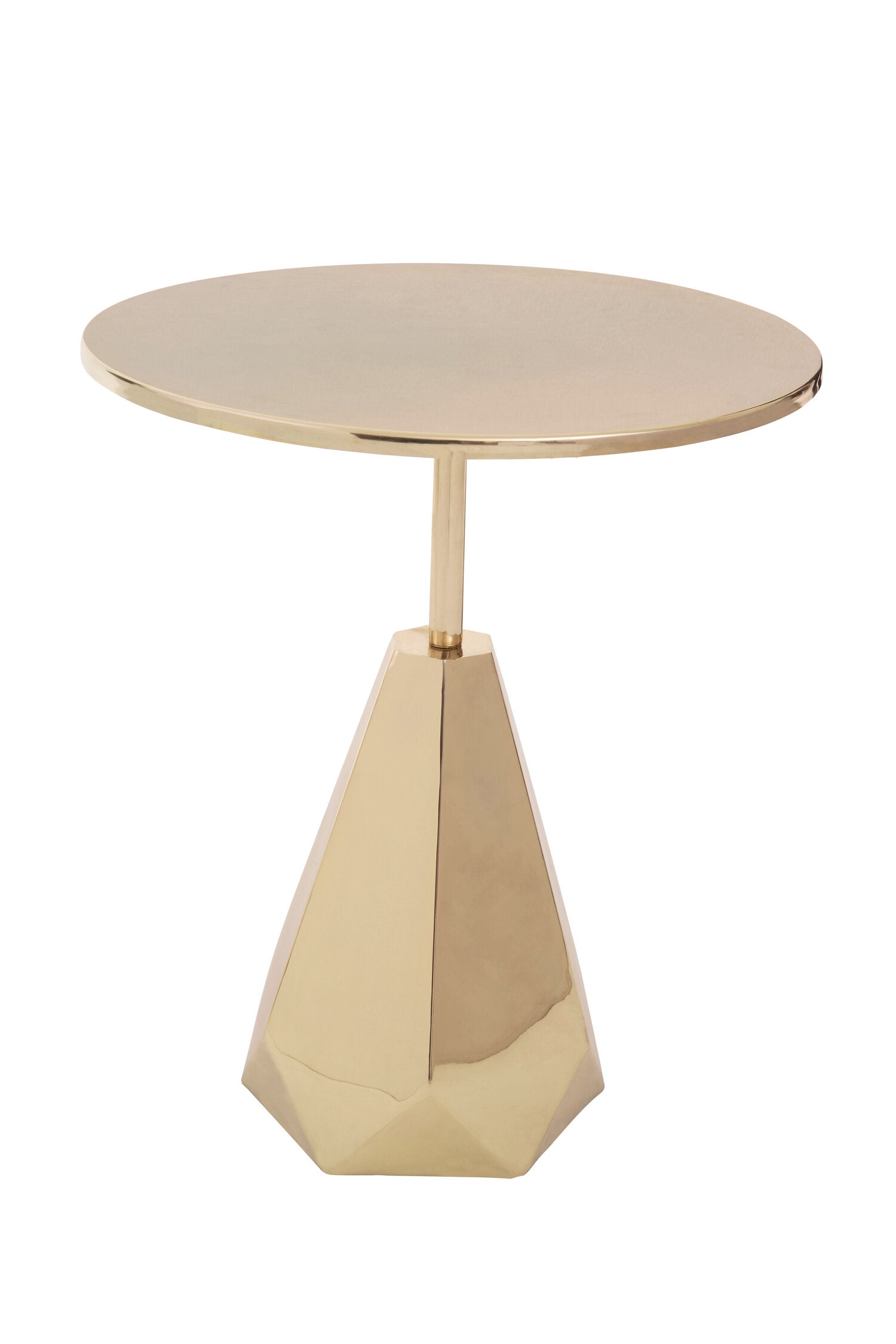 Amira Shiny Gold Side Table
