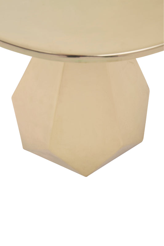 Amira Shiny Gold Side Table