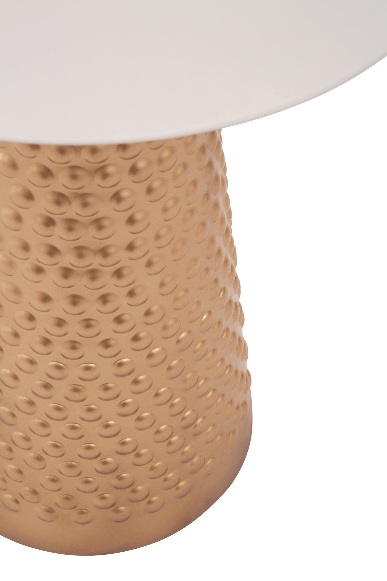 Amira White Top Gold Base Side Table