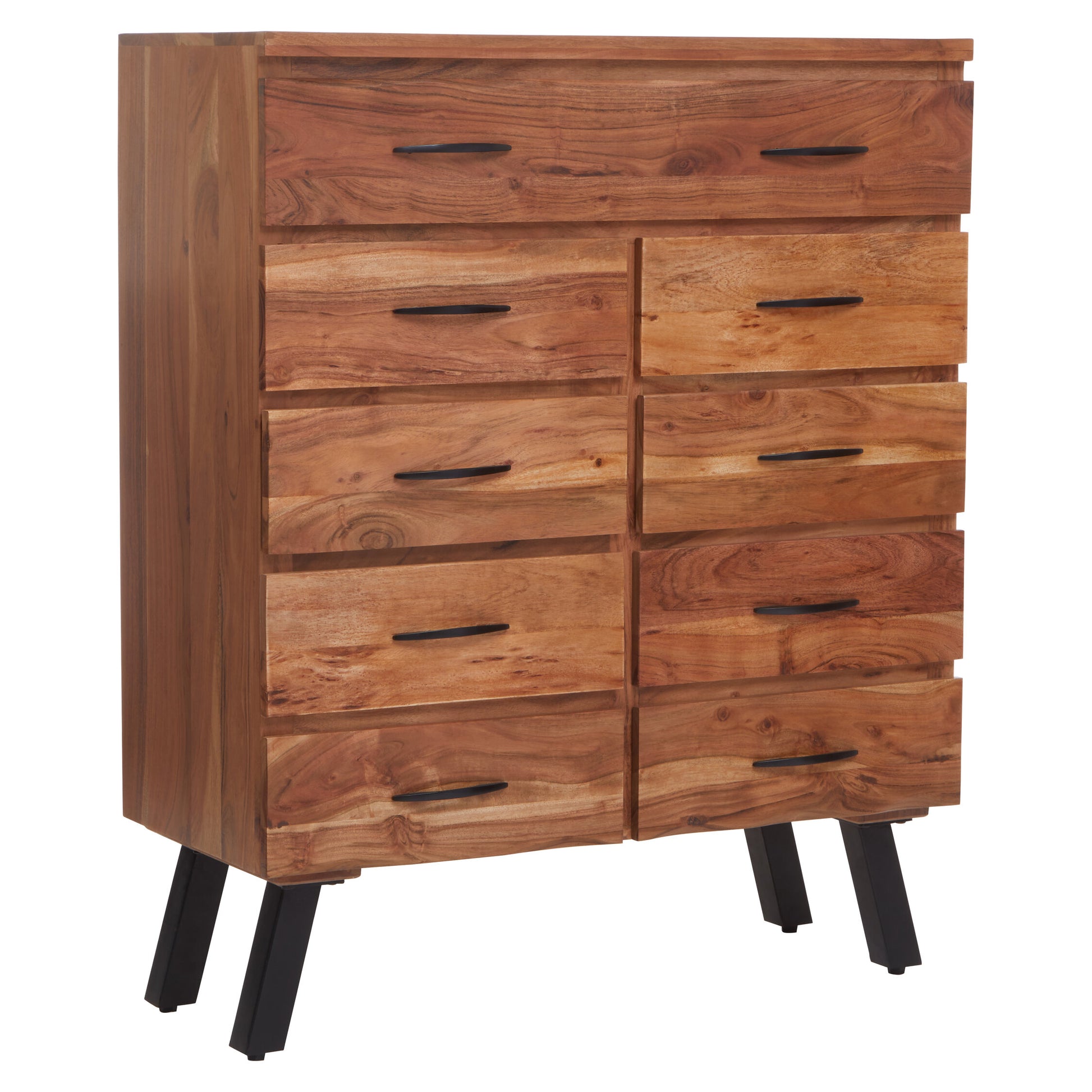 Nashik 9 Drawer Acacia Chest