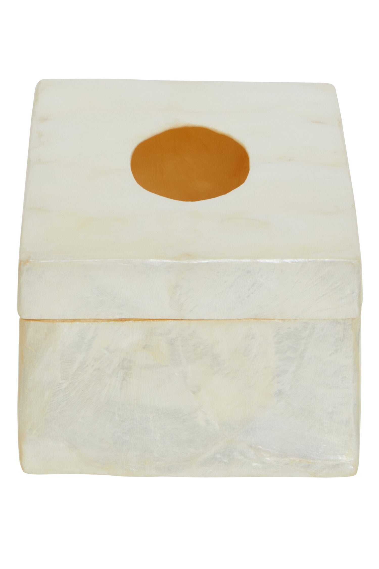 Palu White Sea Shell Tissue Box