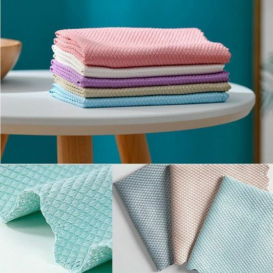 NR14 NanoScale Streak-Free Miracle Cleaning Cloths Magic Kitchen Rag Reusable Home